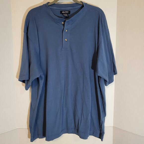 Puritan Other - Puritan Men's Vintage 90's Henley Shirt Size 2XL Gray